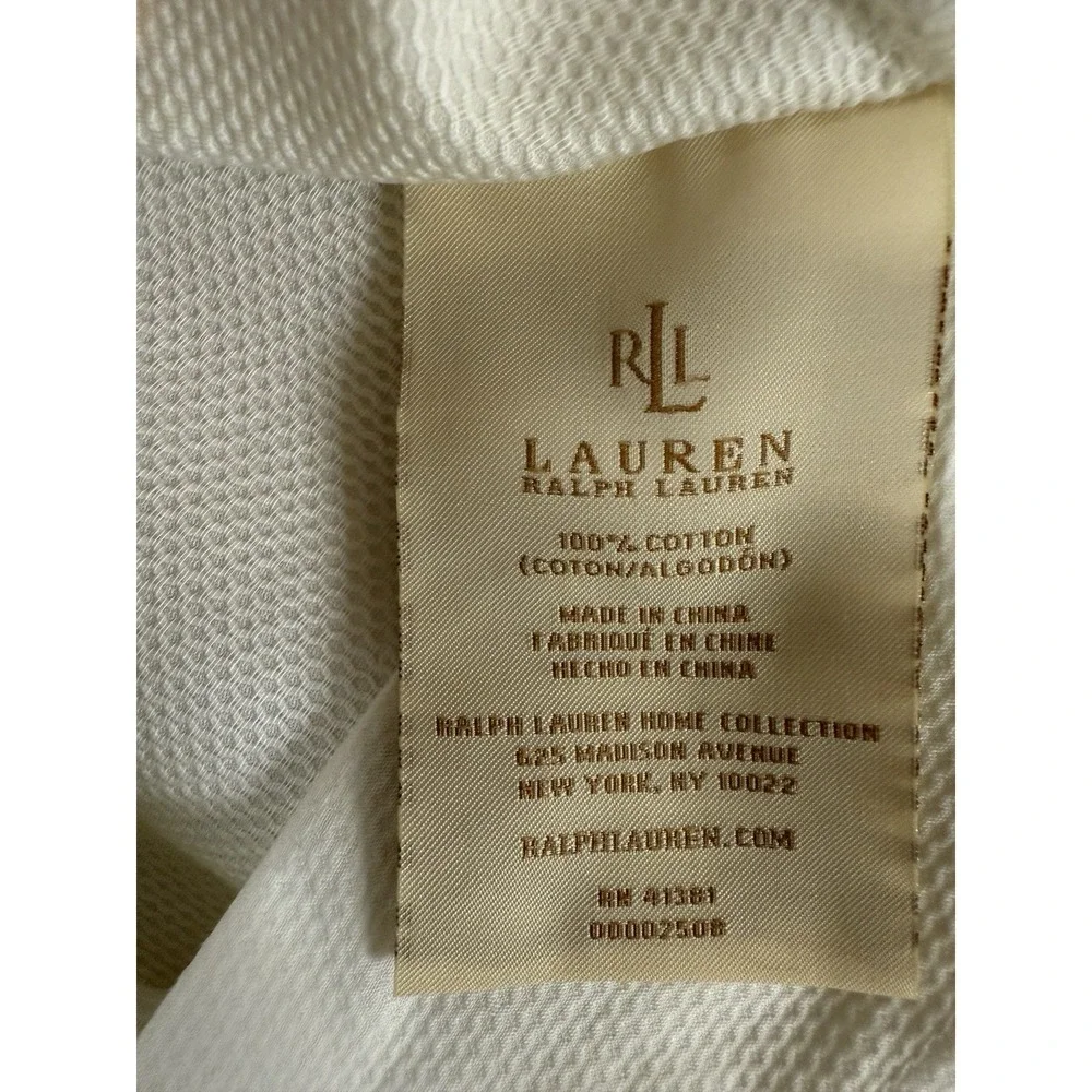Ralph Lauren‎ Euro Sham One Suite Framed Pique Mink Hotel Luxury Washed Once